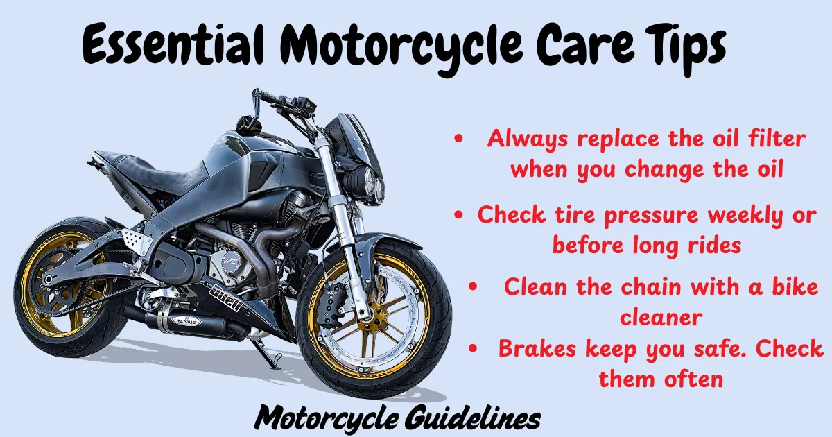Motorcycle Care Tips