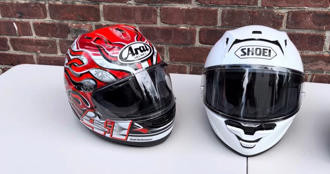 Arai vs Shoei