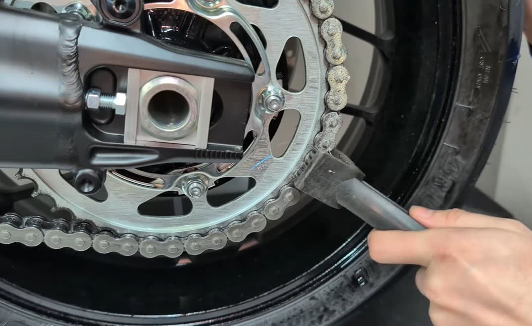 Clean Motorcycle Chain