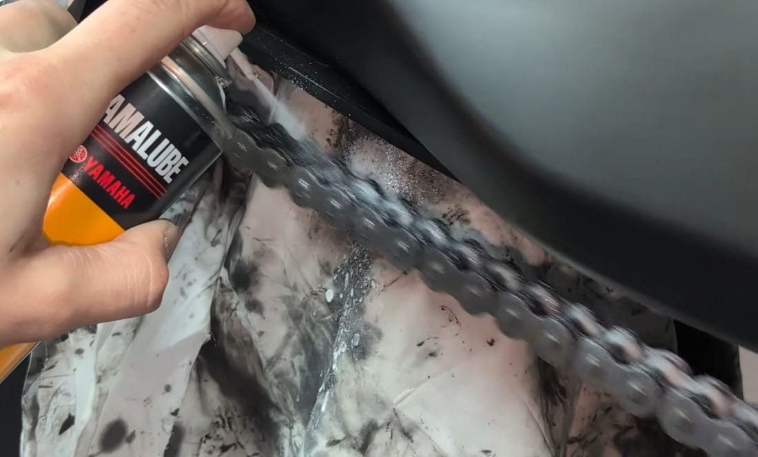Clean Motorcycle Chain
